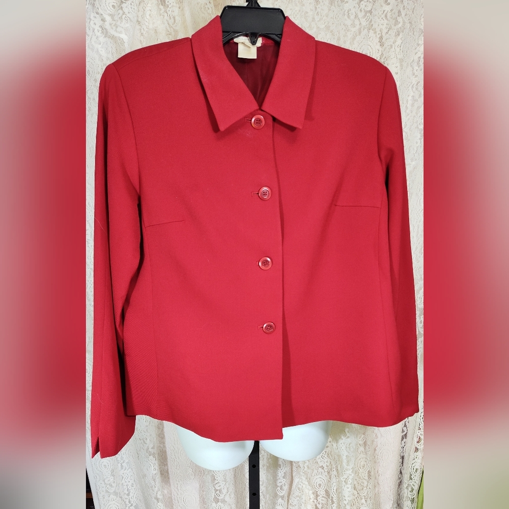 Austin Reed Red Wool Jacket size 12